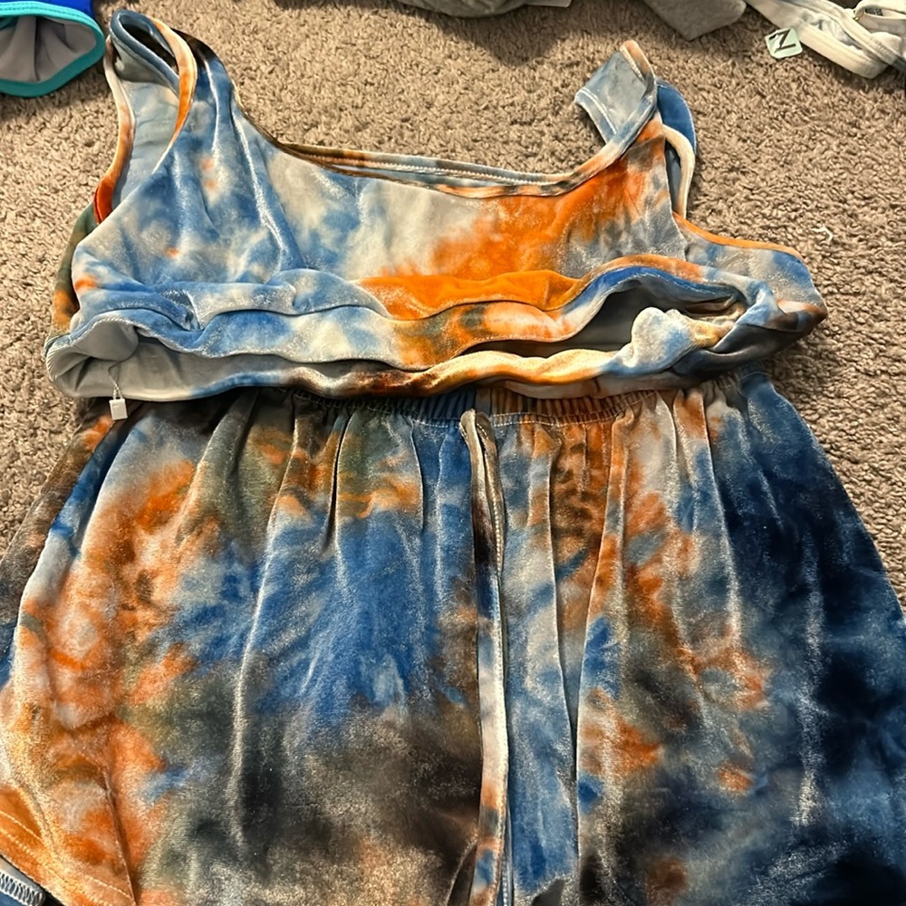 two-piece tie dye set